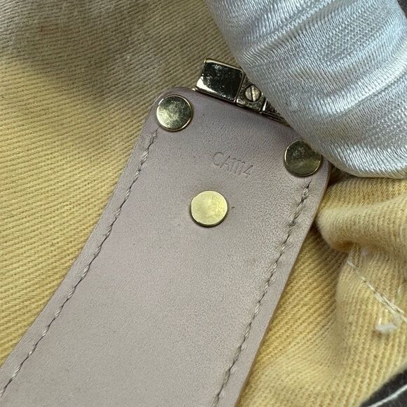 Louis Vuitton Beige Gold Save It Patent Leather Women's Bracelet 17 - Picture 10 of 12